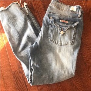 Hudson cropped skinny jeans